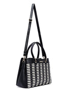Women's Black Long Strap Knitted Shoulder Bag | Derimod