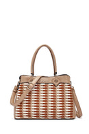 Women's Beige Long Strap Knitted Shoulder Bag | Derimod