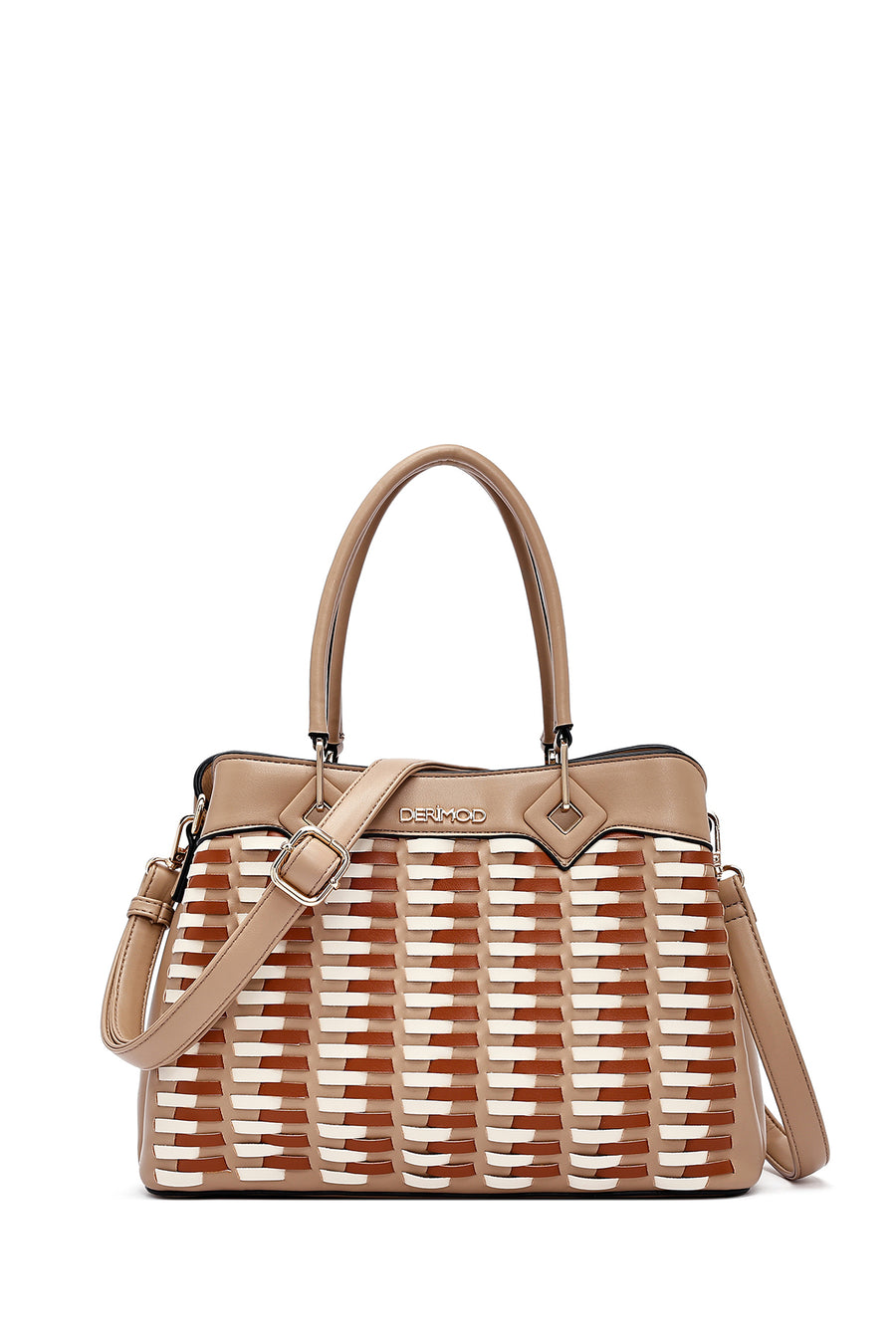Women's Beige Long Strap Knitted Shoulder Bag 25SBD285729 | Derimod