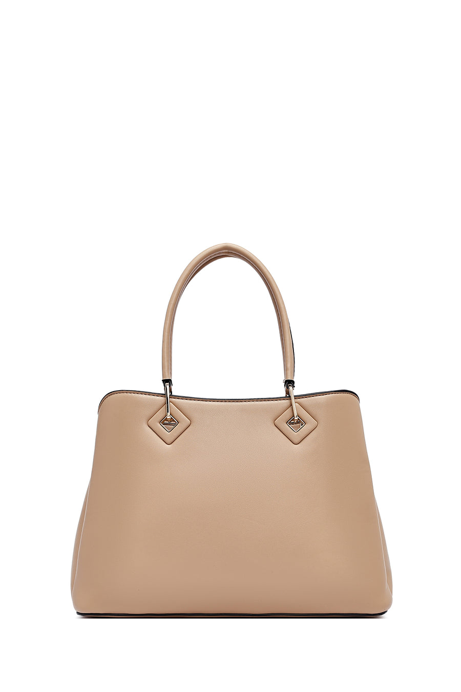 Women's Beige Long Strap Knitted Shoulder Bag