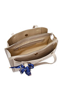 Women's Beige Patterned Classic Handbag | Derimod