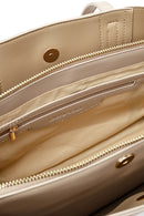 Women's Beige Patterned Classic Handbag | Derimod