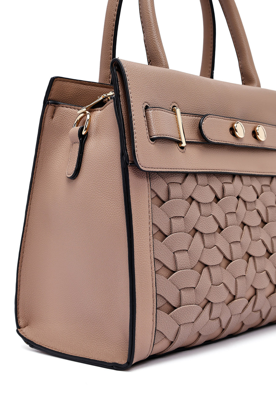Women's Mink Long Strap Knitted Classic Shoulder Bag