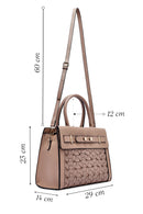 Women's Mink Long Strap Knitted Classic Shoulder Bag | Derimod