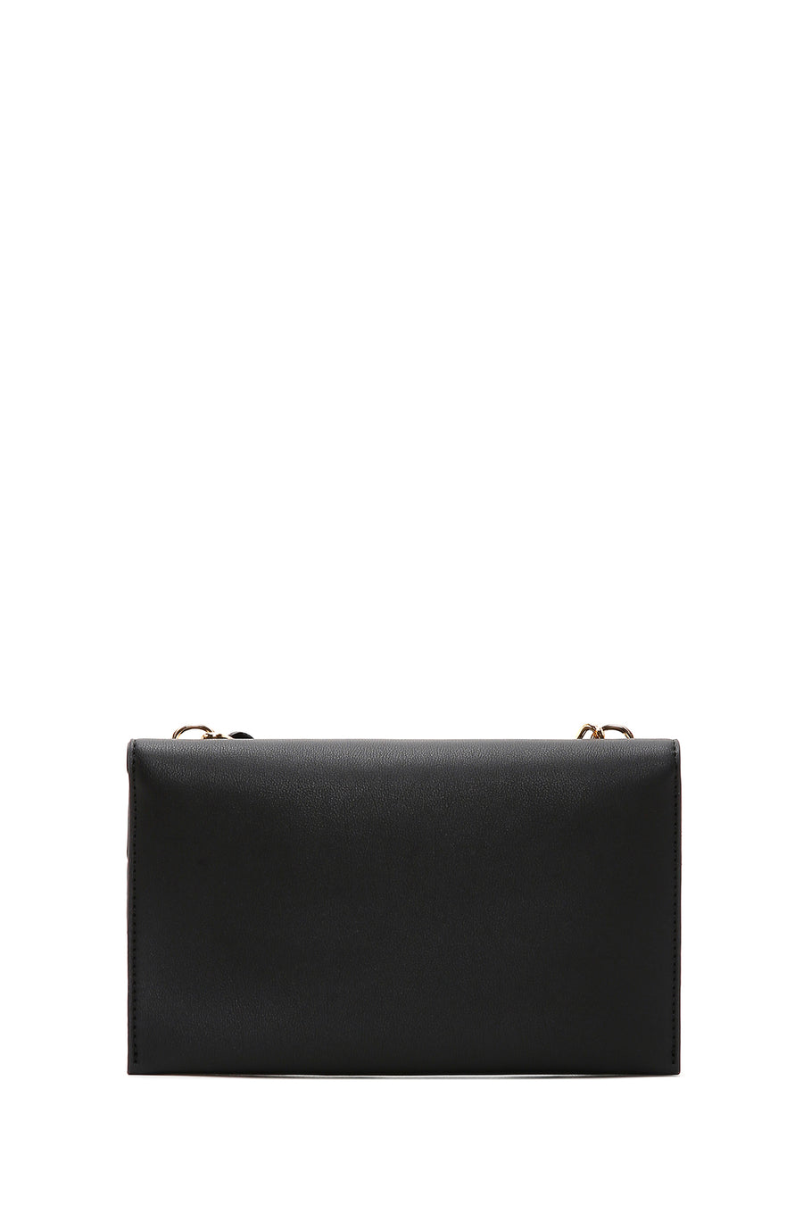 Women's Black Long Strap Mini Clutch Bag