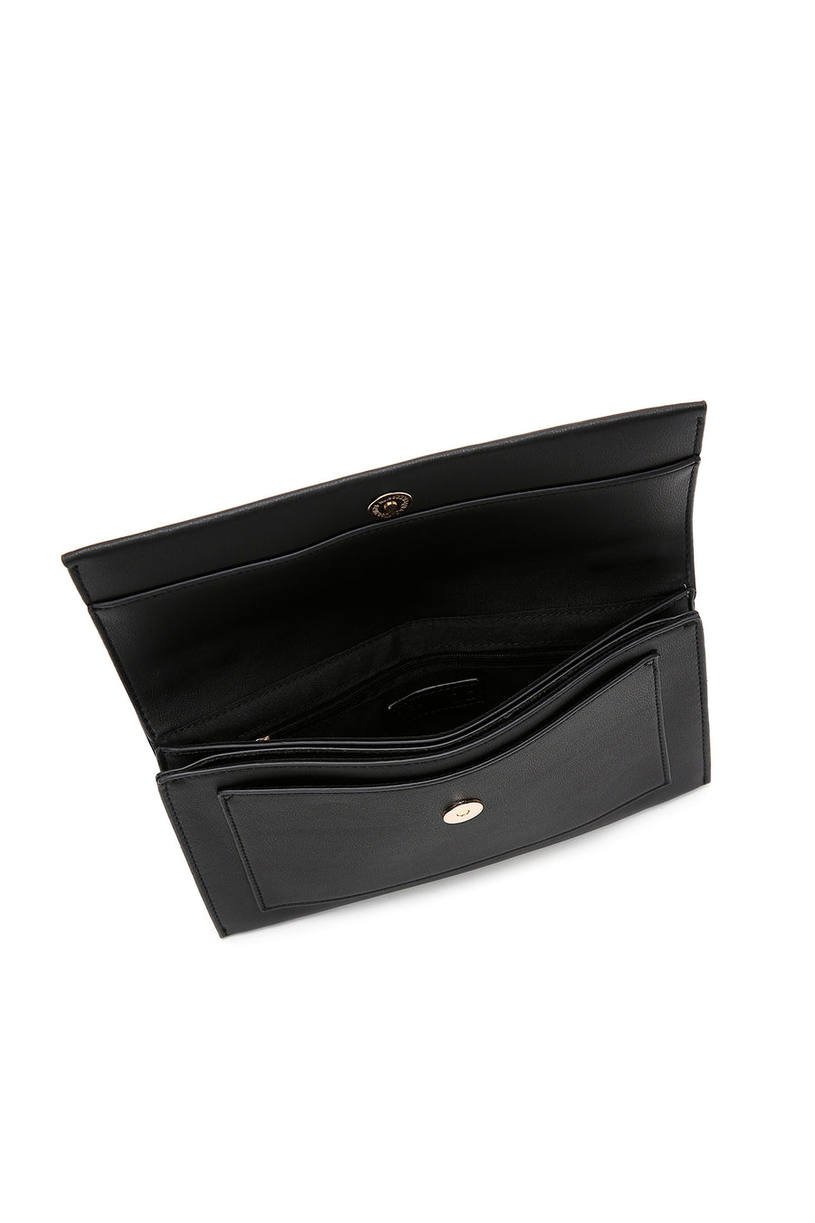 Women's Black Long Strap Mini Clutch Bag