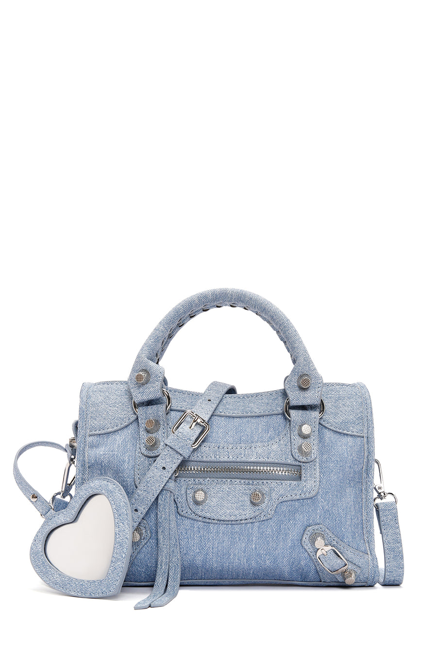 Women's Blue Long Strap Jean Fabric Crossbody Bag 25SBD291326 | Derimod