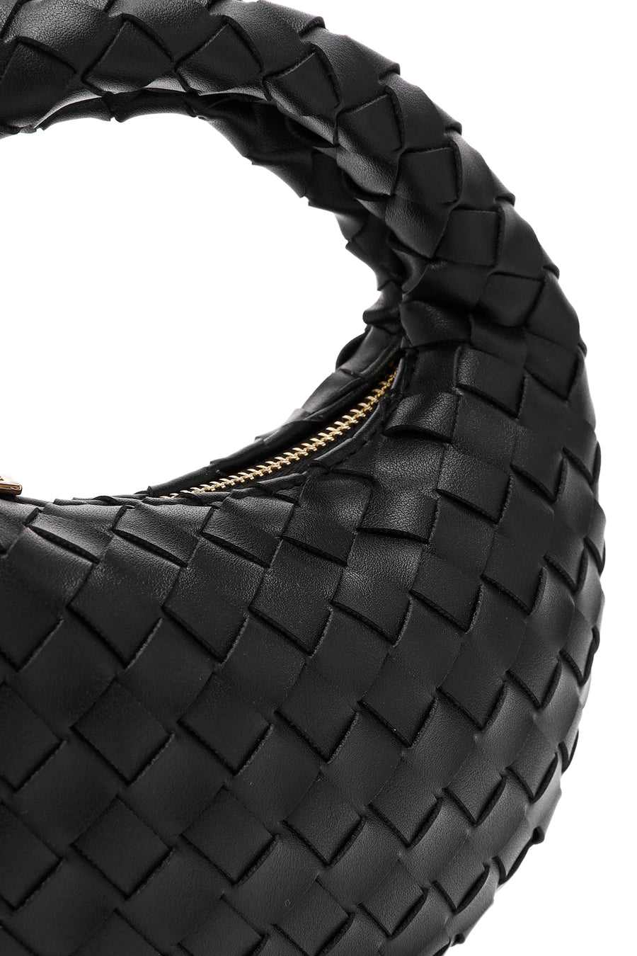 Women's Black Knitted Mini Handbag