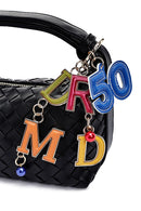 Women's Black Accessory Knitted Mini Handbag | Derimod