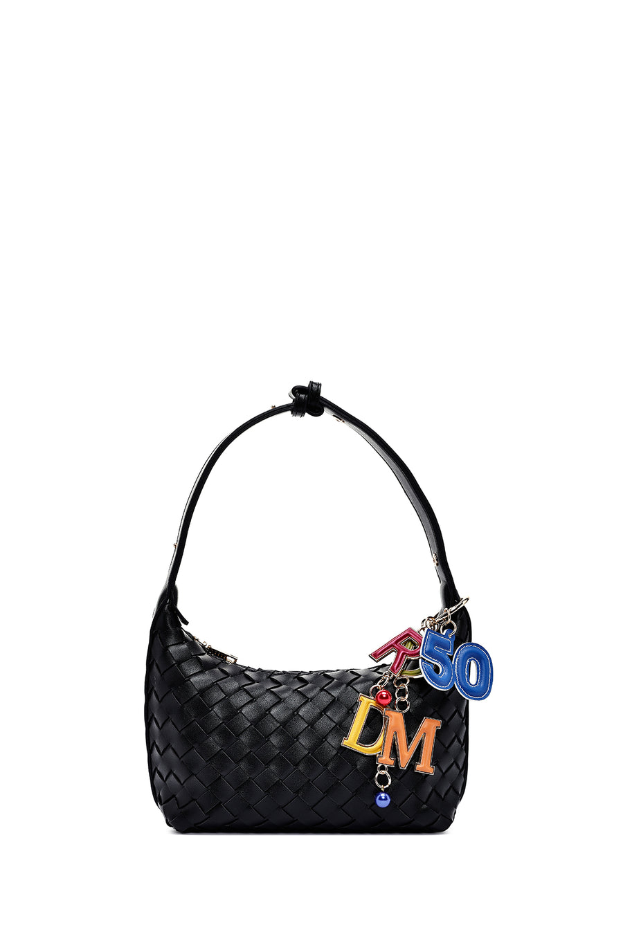 Women's Black Accessory Knitted Mini Handbag