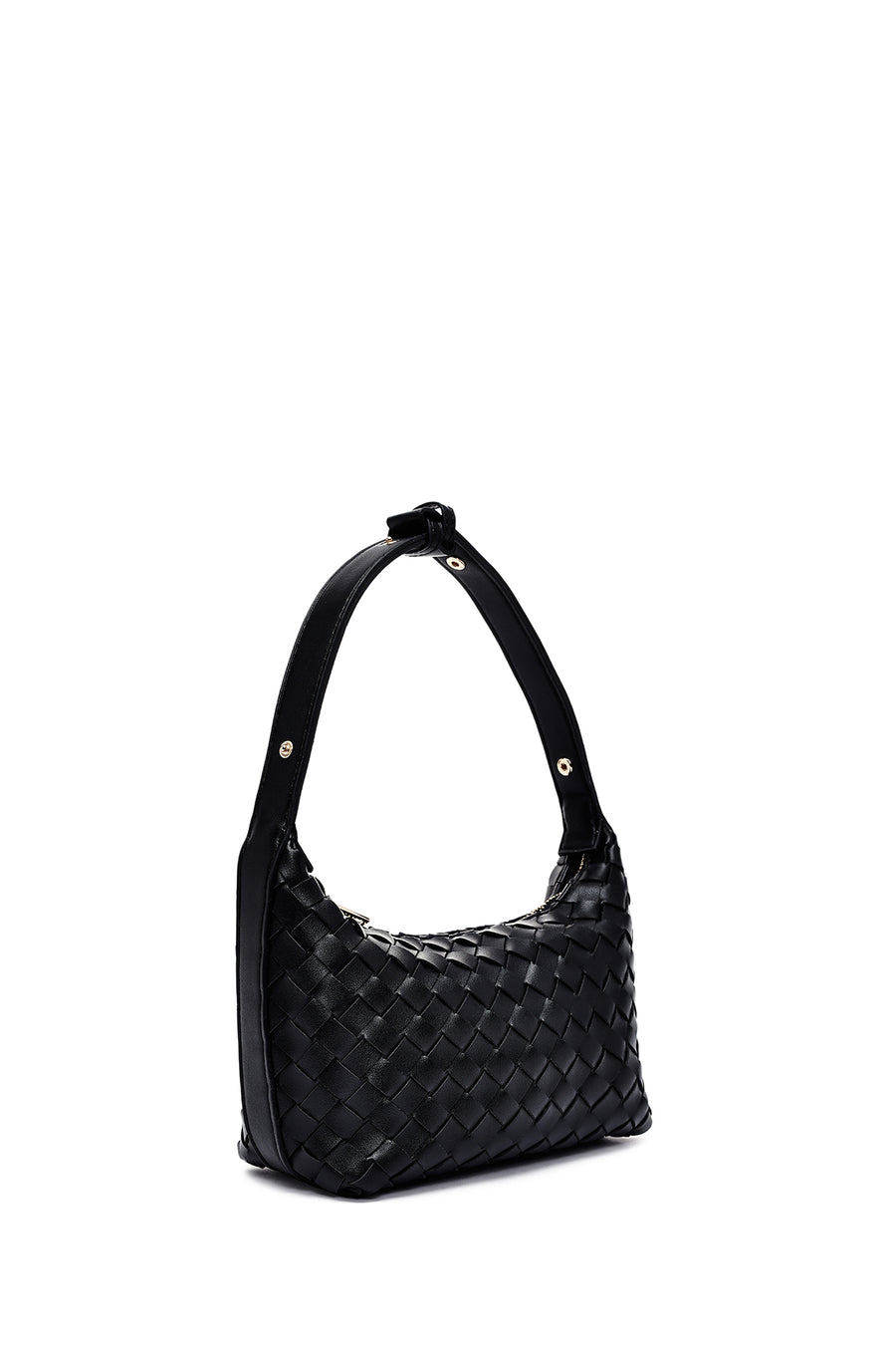 Women's Black Accessory Knitted Mini Handbag