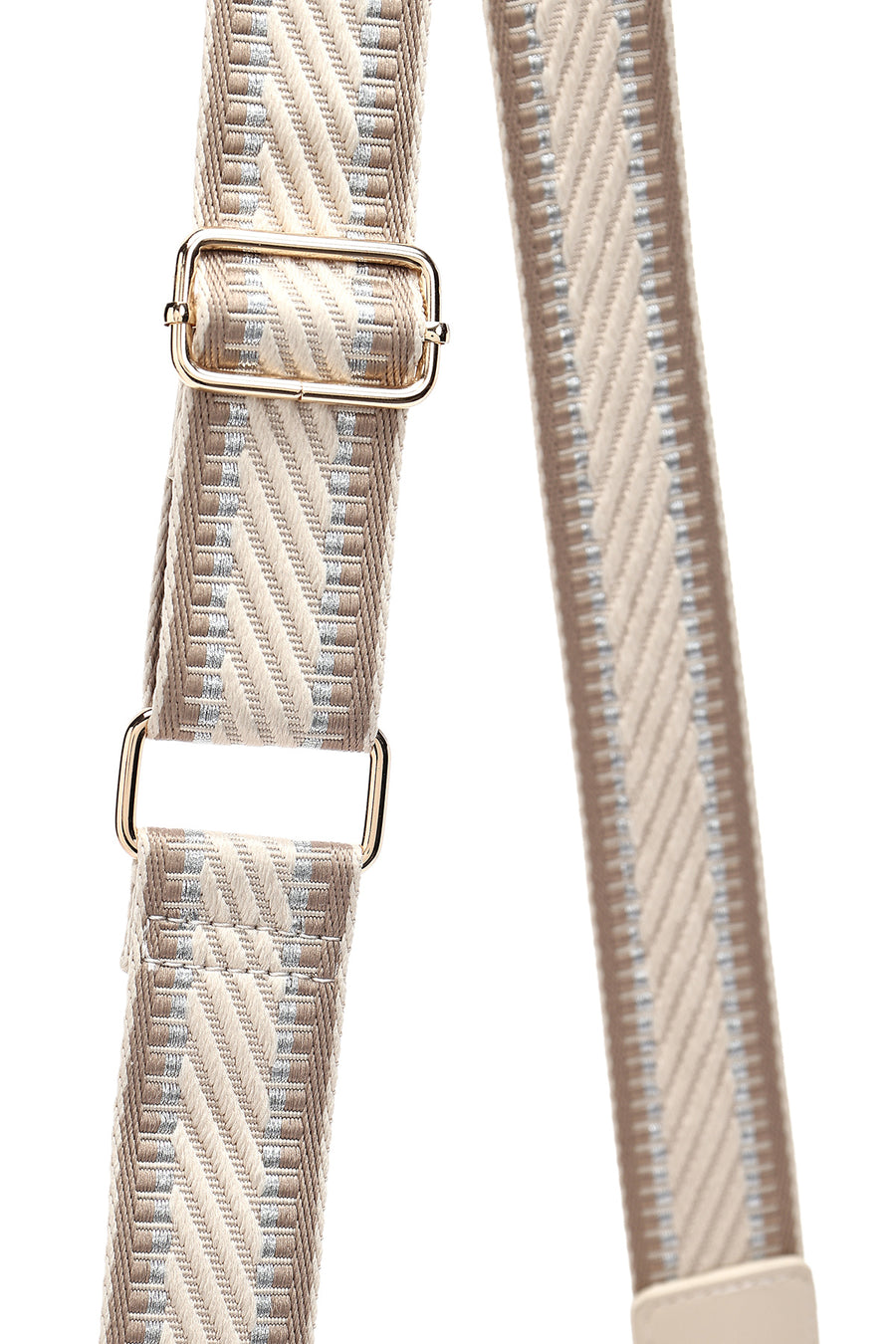 Women's Cream Knitted Crossbody Bag