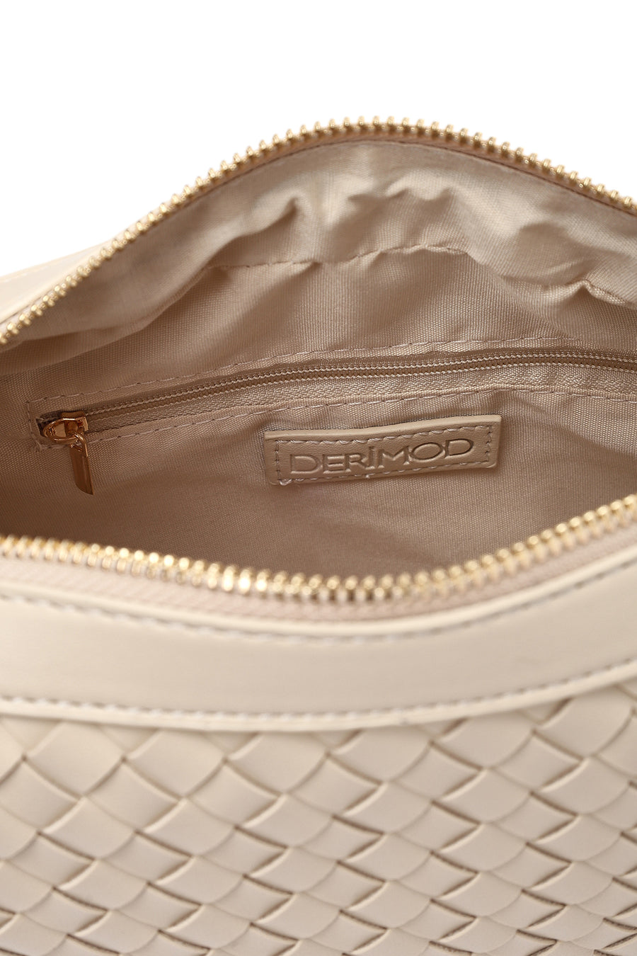 Women's Cream Knitted Crossbody Bag