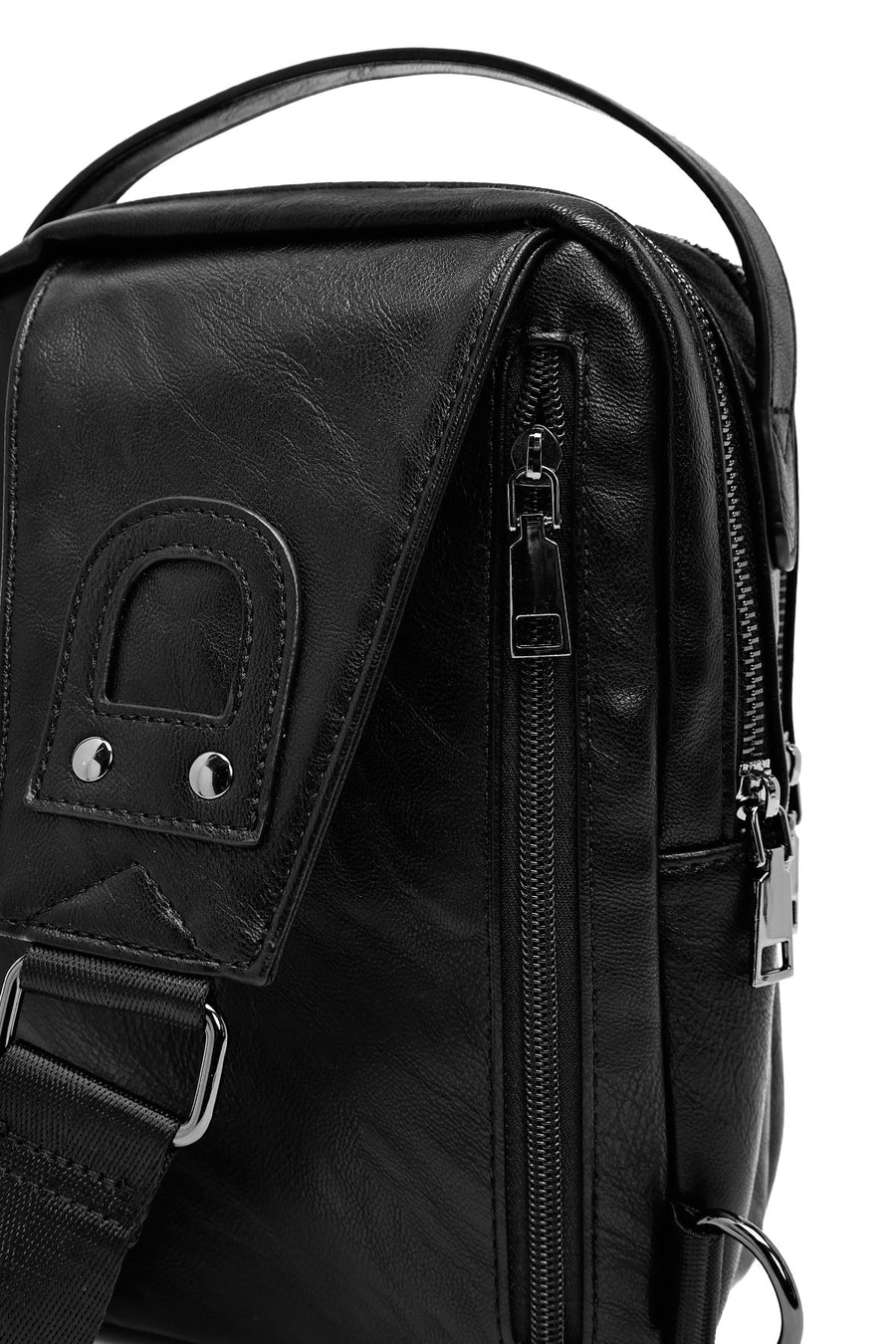 Men's Black Mini Crossbody Bag