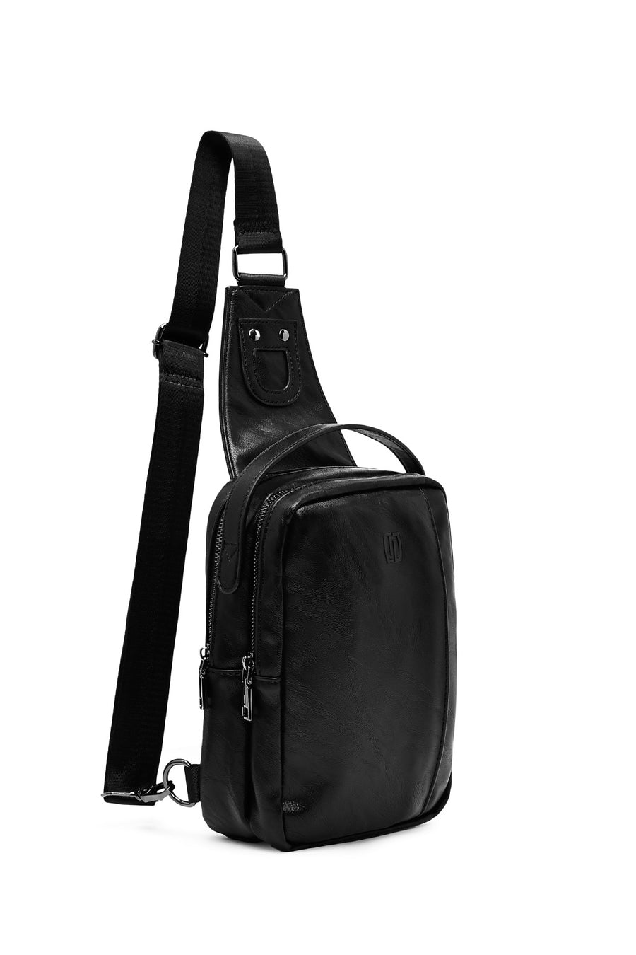 Men's Black Mini Crossbody Bag