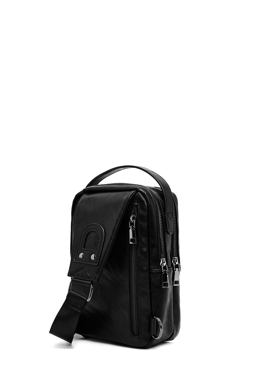 Men's Black Mini Crossbody Bag