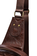 Men's Brown Mini Crossbody Bag | Derimod