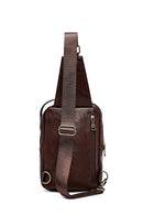 Men's Brown Mini Crossbody Bag | Derimod
