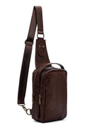 Men's Brown Mini Crossbody Bag | Derimod