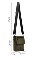 Male Khaki Mini Messenger Bag | Derimod