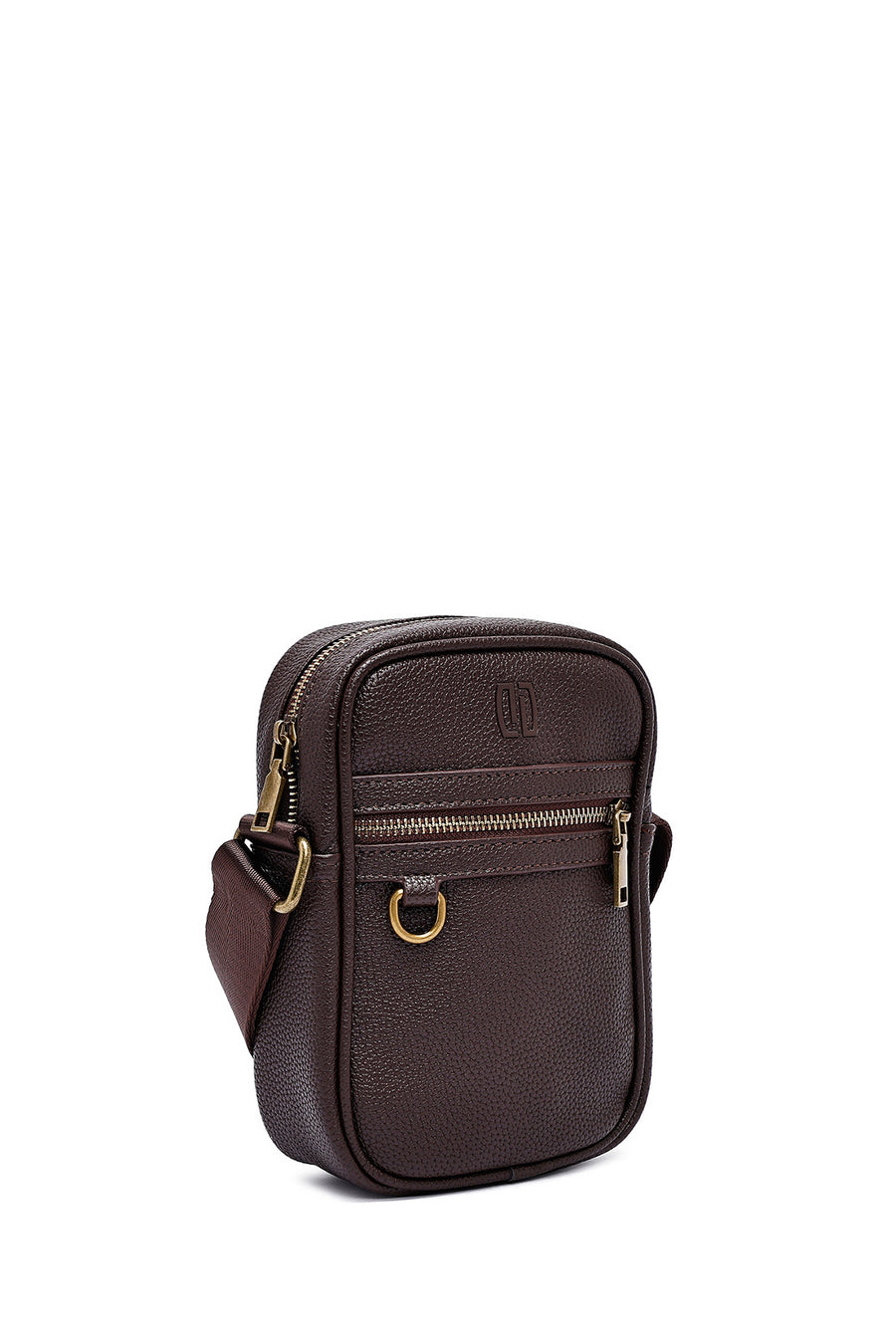 Men's Brown Messenger Bag