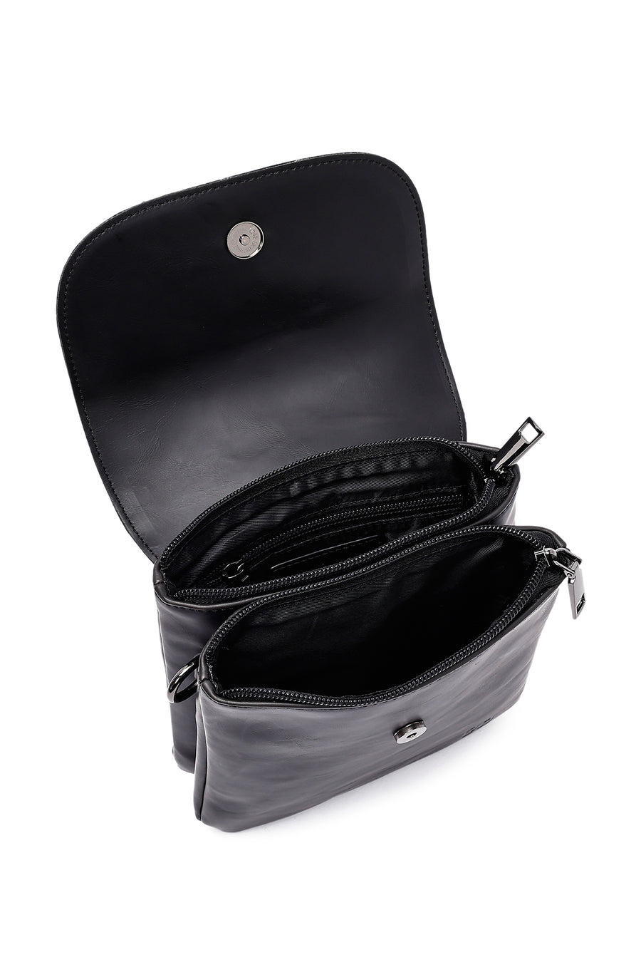Men's Black Messenger Bag
