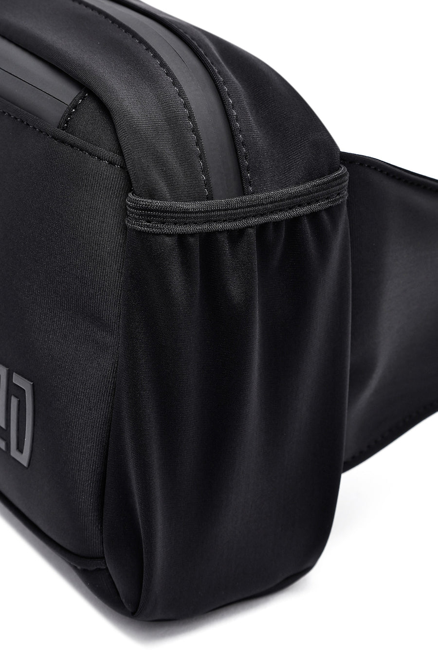Men's Black Fabric Mini Waist Bag