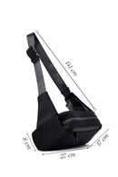 Men's Black Fabric Mini Waist Bag | Derimod