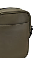 Men's Khaki Mini Fabric Messenger Bag | Derimod