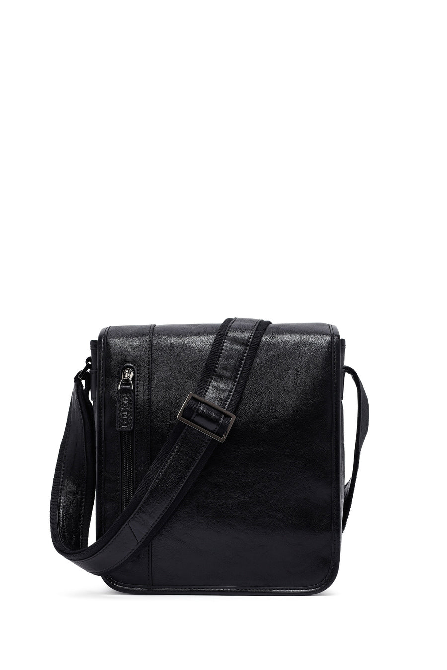 Men's Black Long Strap Leather Messenger Bag 25SBD3016FT | Derimod