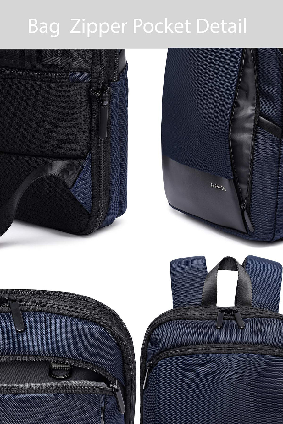 D-Pack Unisex Navy Blue Backpack
