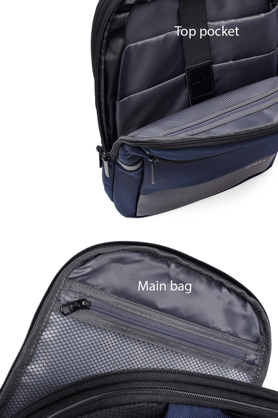 D-Pack Unisex Navy Blue Backpack