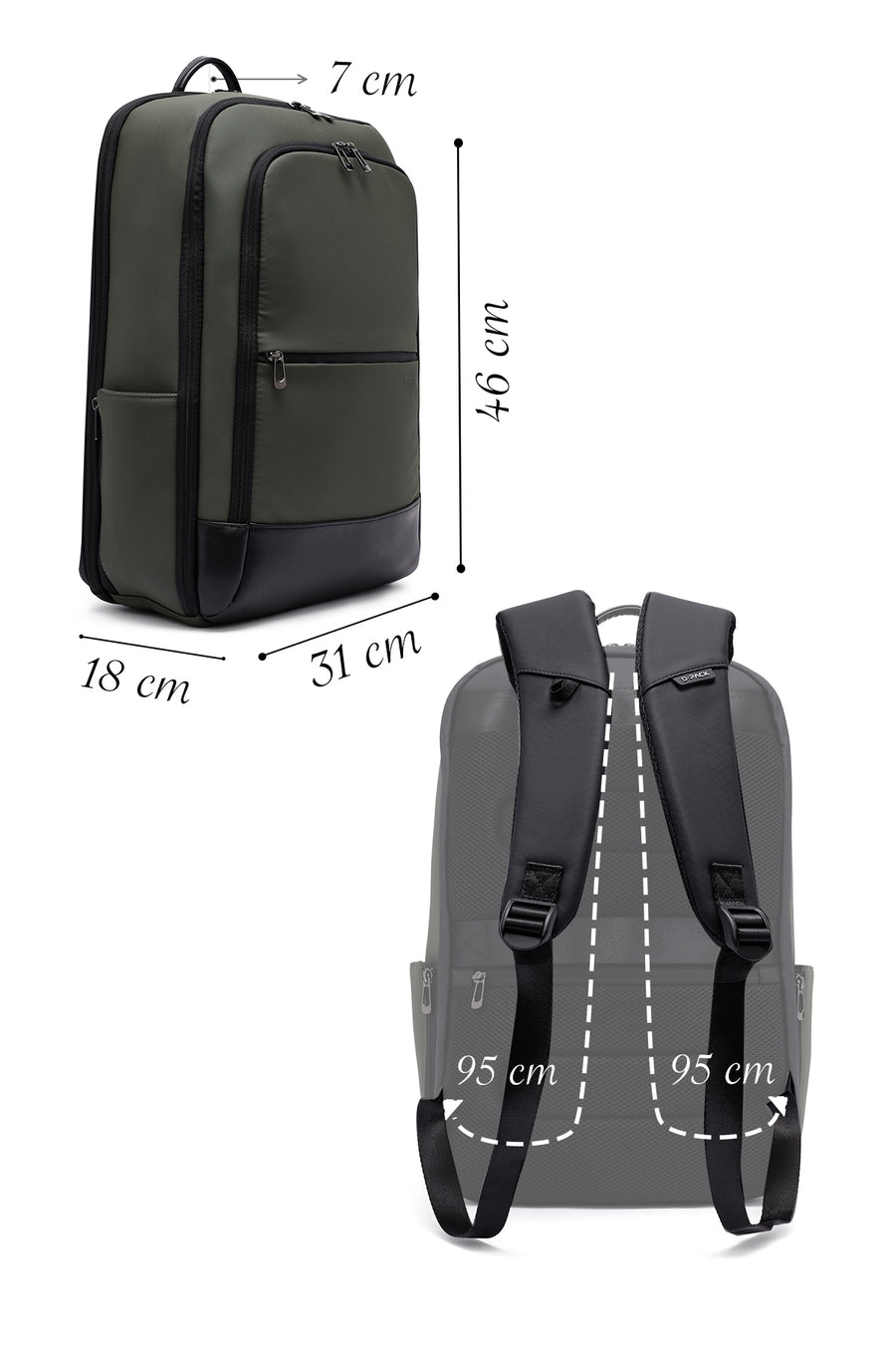 D-Pack Unisex Khaki Backpack