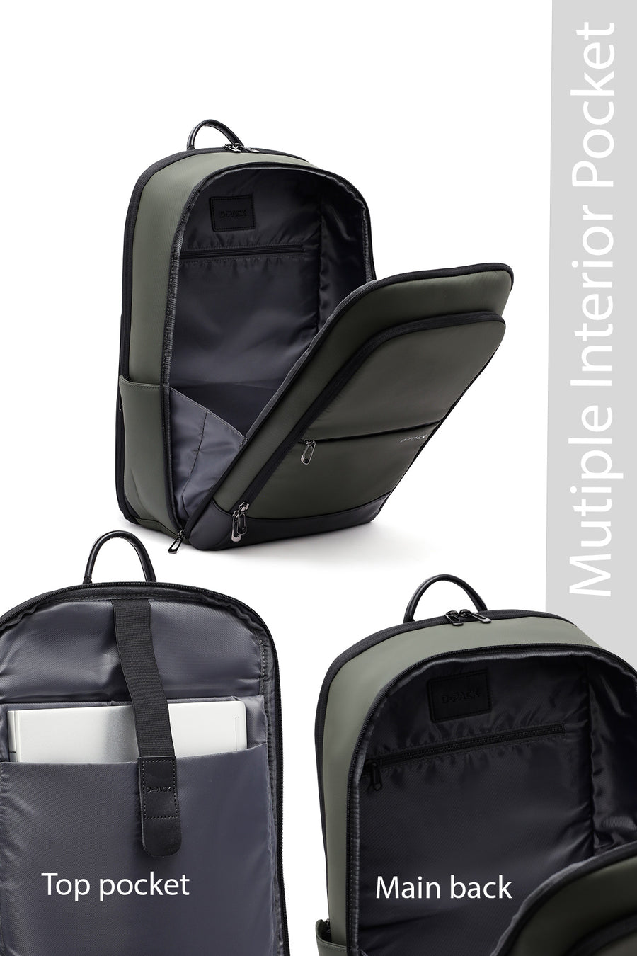 D-Pack Unisex Khaki Backpack