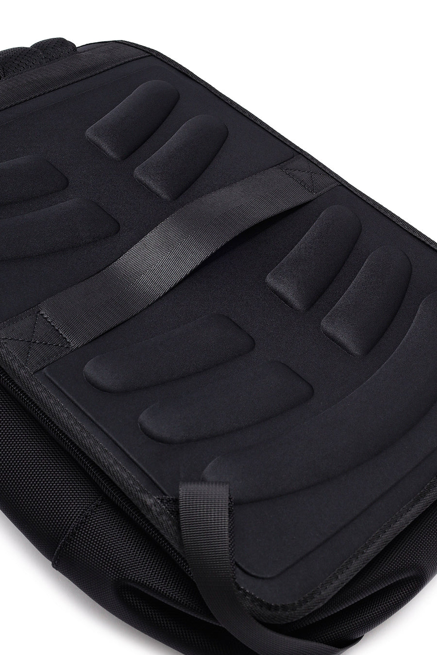 D-Pack Unisex Black Fabric Backpack