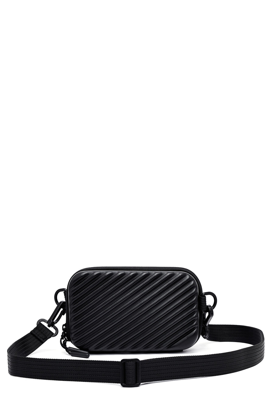D-Pack Men's Black Mini Box Crossbody Bag