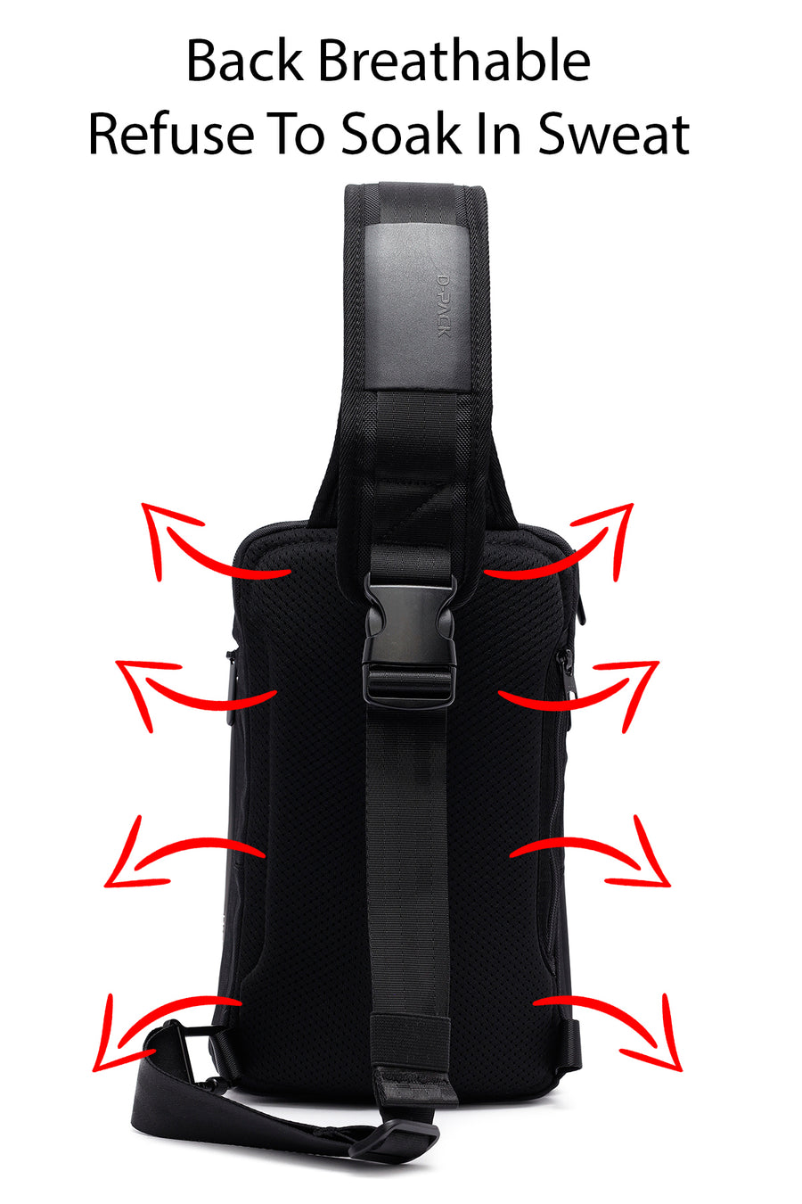 D-Pack Men Black Crossbody Bag