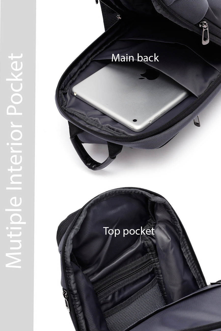 D-Pack Men's Gray Crossbody Bag