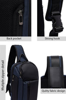 D-Pack Men's Navy Blue Crossbody Bag | Derimod