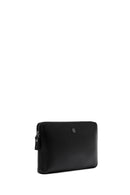 Men's Black Leather Mini Handbag | Derimod