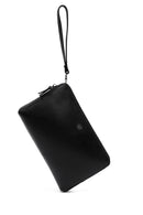 Men's Black Leather Mini Handbag | Derimod