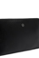 Men's Black Leather Mini Handbag | Derimod