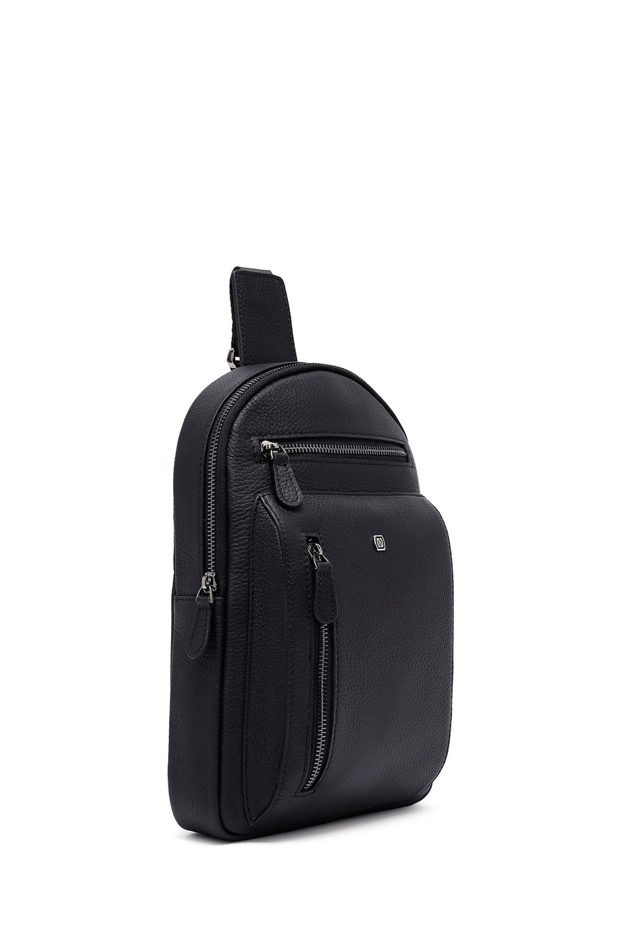 
Men's Black Leather Crossbody Bag
