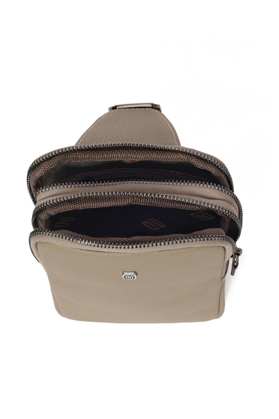 Men's Mink Mini Leather Crossbody Bag