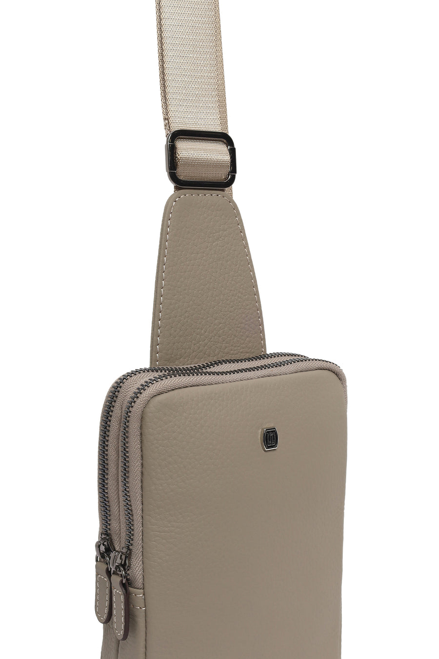 Men's Mink Mini Leather Crossbody Bag