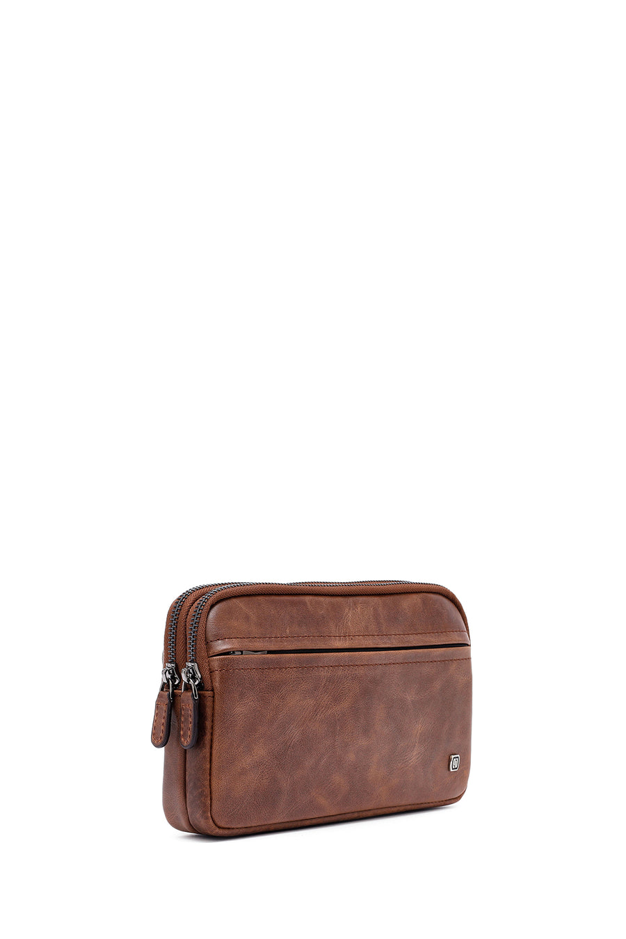 
Men's Brown Leather Mini Handbag
