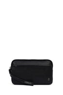 Men's Black Leather Handbag | Derimod