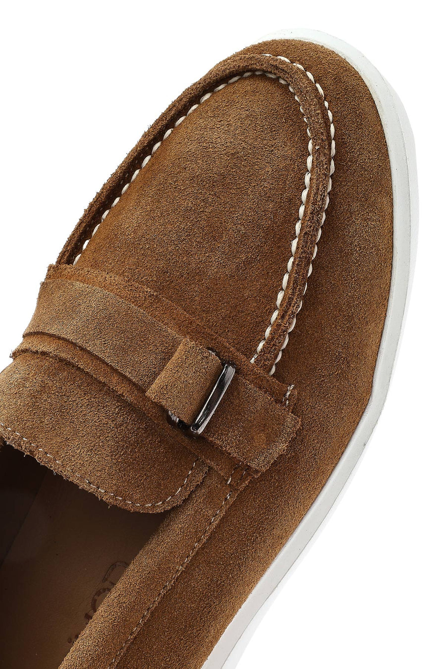 Women's Brown Suede Leather Loafer