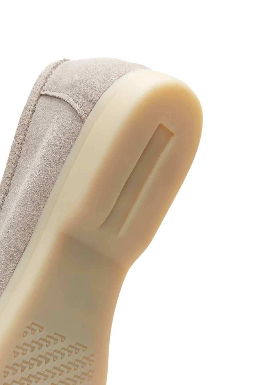 Women's Beige Accessorized Suede Leather Loafer