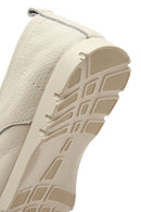 Women's Beige Lace-Up Leather Comfort Shoes | Derimod